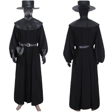 Anime Plague Doctor Steampunk Medieval Traje de uniforme para adultos carnaval Halloween Cosplay Disfraz
